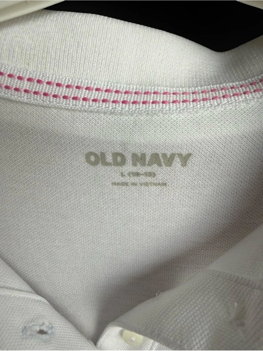 NWOT Old Navy Girls’ White Short-Sleeve Uniform Polo Shirt